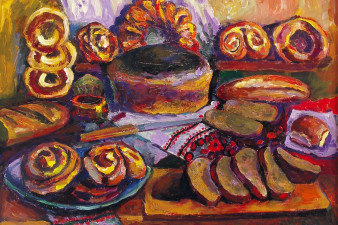 Хлебобулочные изделия. 2013. Холст, масло. 90х110